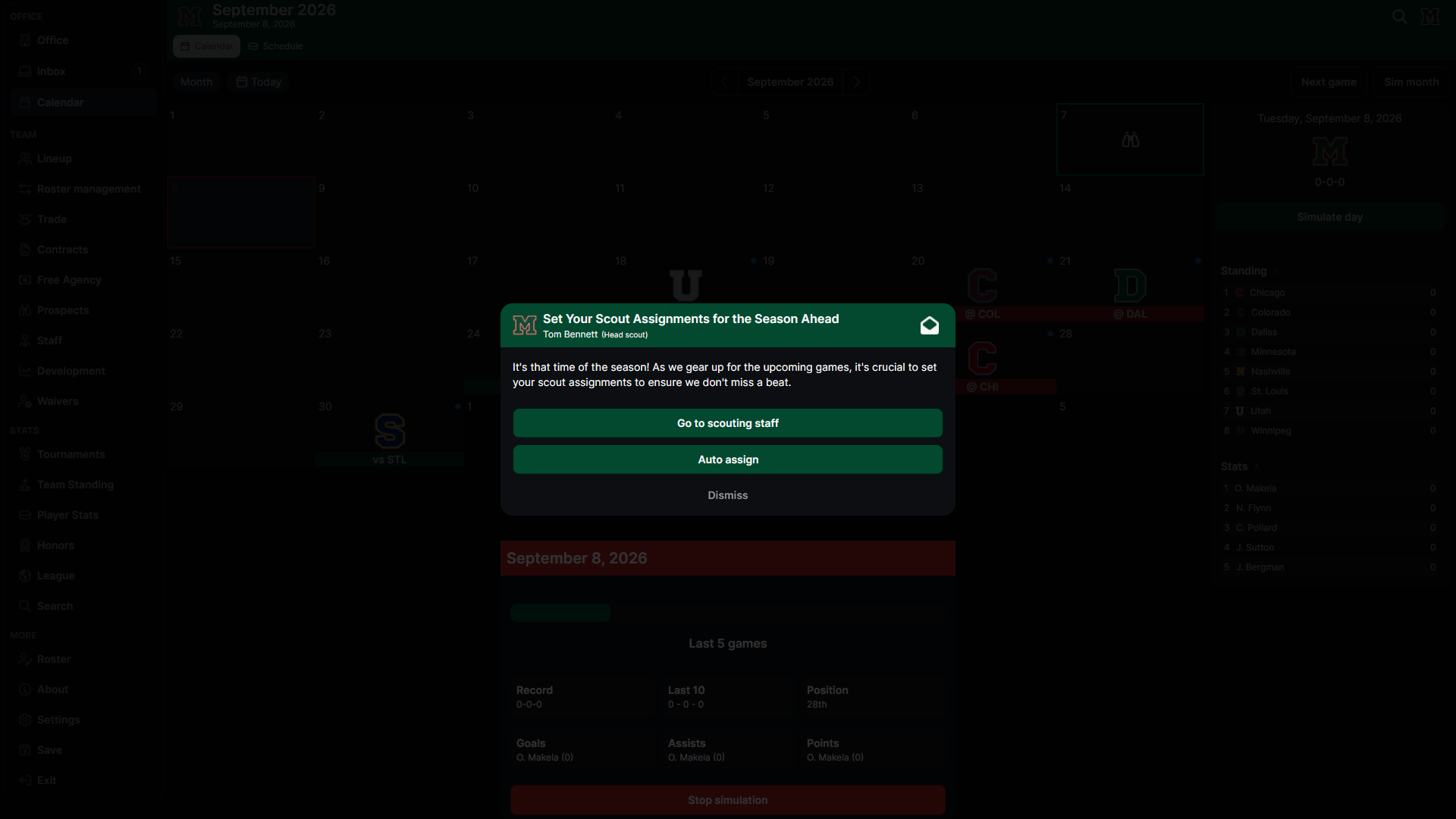 HLM simulation alert explaining why simulation paused and showing corrective actions