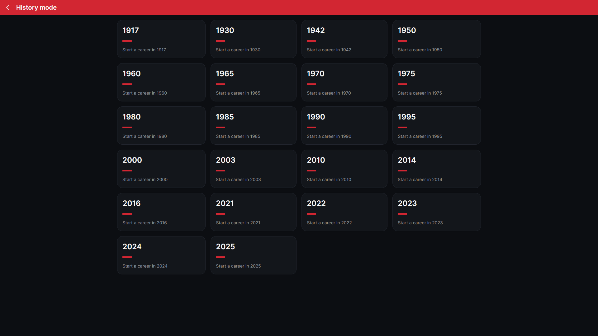 expanded history mode